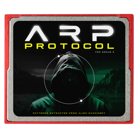 ARP PROTOCOL – Serum 2 preset and MIDI clip pack by Noise Dept., cover art