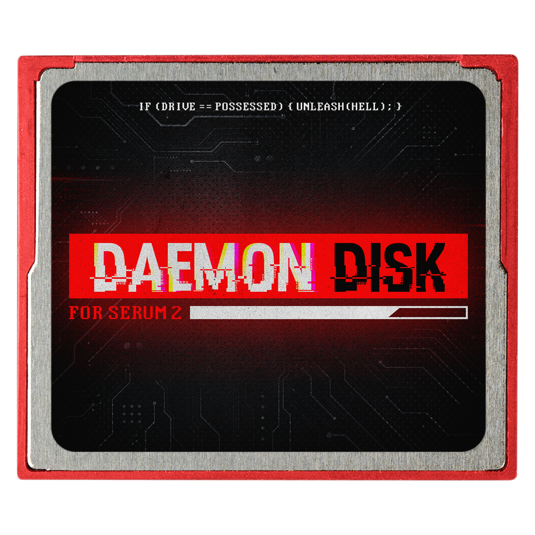 DAEMON DISK – Serum 2 preset pack by Noise Dept., cover art