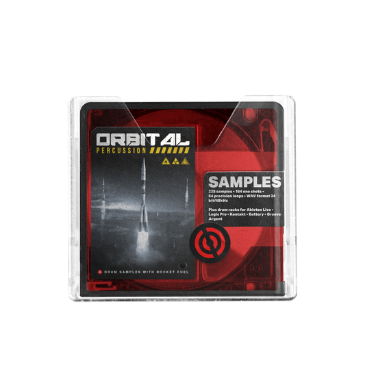 ORBITAL PERCUSSION – metal and industrial drum sample pack by Noise Dept., disc artwork