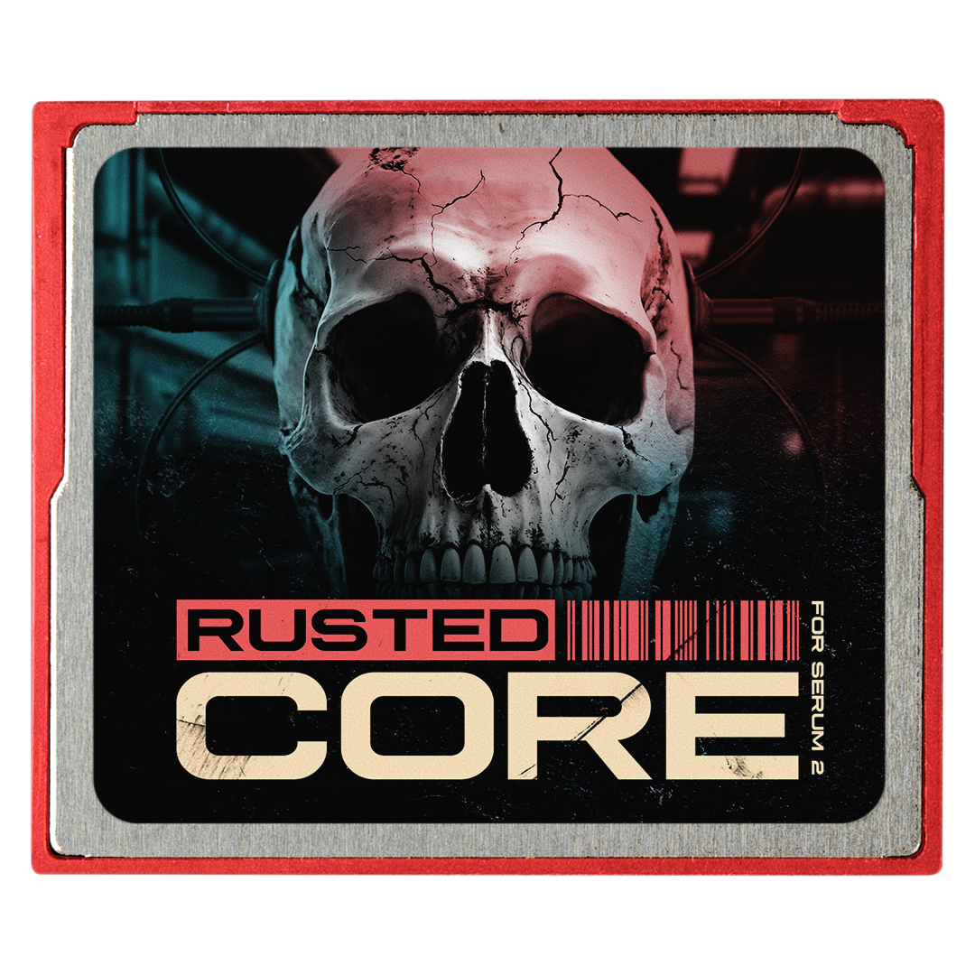 RUSTED CORE – Serum 2 preset pack by Noise Dept., cover art