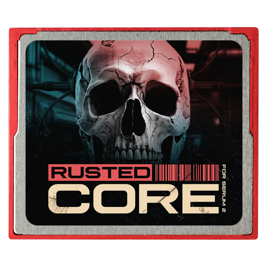 RUSTED CORE – Serum 2 preset pack by Noise Dept., cover art