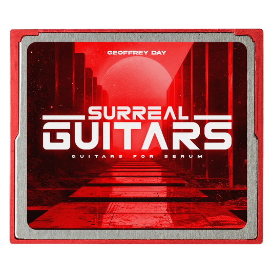 SURREAL GUITARS – Serum preset pack by Noise Dept., cover art